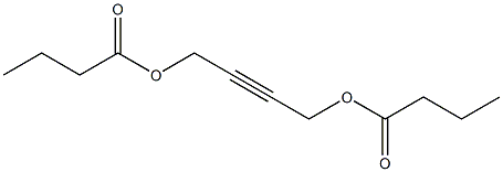 Dibutyric acid 2-butyne-1,4-diyl ester Struktur