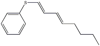 (3E)-1-(Phenylthio)-1,3-octadiene Struktur