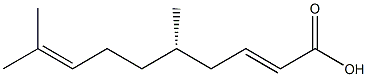 [S,(+)]-5,9-Dimethyl-2,8-decadienoic acid Struktur