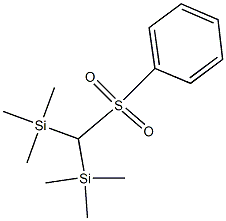 Bis(trimethylsilyl)(phenylsulfonyl)methane Struktur