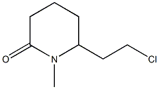 6-(2-Chloroethyl)-1-methylpiperidin-2-one Struktur