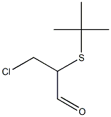 3-Chloro-2-(tert-butylthio)propionaldehyde Struktur