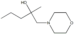 2-Methyl-1-morpholinopentan-2-ol Struktur