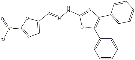 5-Nitrofurfural (4,5-diphenyloxazol-2-yl)hydrazone Struktur