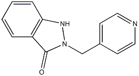 2-[(4-Pyridinyl)methyl]-1H-indazol-3(2H)-one Struktur