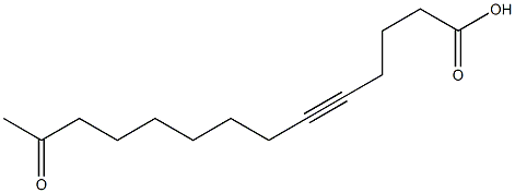 13-Oxo-5-tetradecynoic acid Struktur