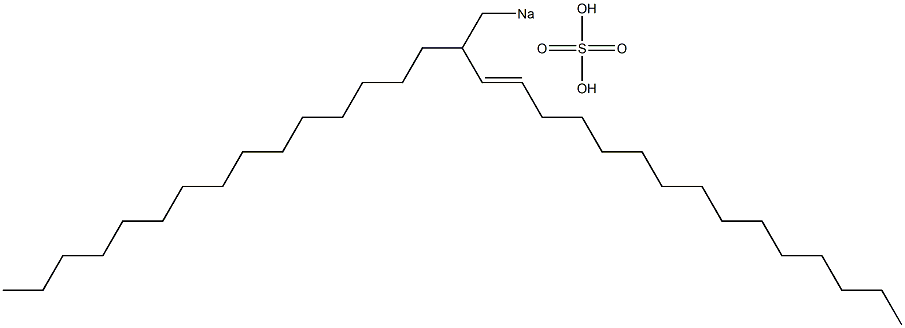 Sulfuric acid 2-pentadecyl-3-heptadecenyl=sodium ester salt Struktur