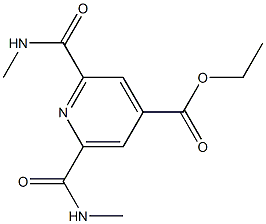 2,6-Bis(N-methylcarbamoyl)pyridine-4-carboxylic acid ethyl ester Struktur