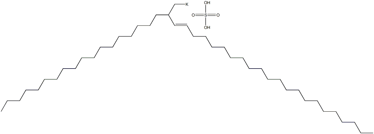 Sulfuric acid 2-octadecyl-3-tetracosenyl=potassium ester salt Struktur