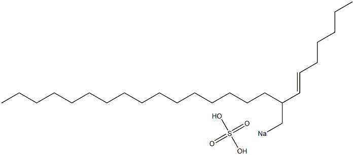 Sulfuric acid 2-(1-heptenyl)octadecyl=sodium ester salt Struktur