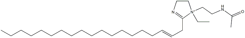 1-[2-(Acetylamino)ethyl]-1-ethyl-2-(2-nonadecenyl)-2-imidazoline-1-ium Struktur