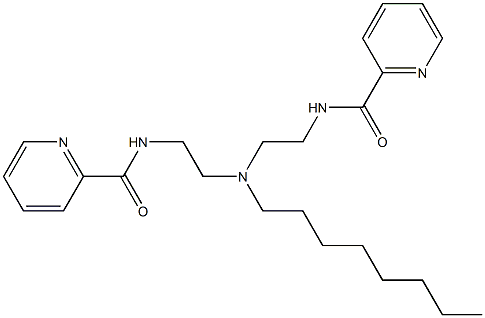 N,N'-[Octyliminobis(2,1-ethanediyl)]bis(2-pyridinecarboxamide) Struktur