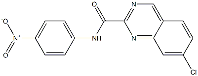 N-(4-Nitrophenyl)-7-chloroquinazoline-2-carboxamide Struktur