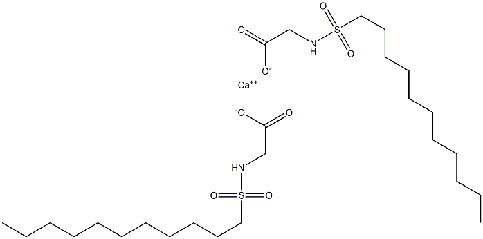 Bis(N-undecylsulfonylglycine)calcium salt Struktur