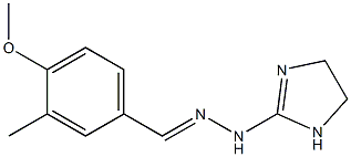 1-(2-Imidazolin-2-yl)-2-[(3-methyl-4-methoxyphenyl)methylene]hydrazine Struktur