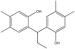 2,2'-(1,1-Propanediyl)bis(4,5-dimethylphenol) Struktur