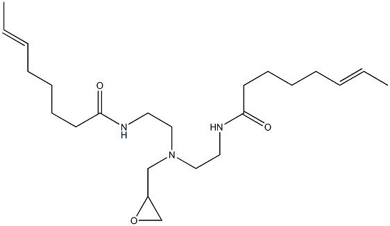 N,N'-[(Oxiran-2-ylmethylimino)bis(2,1-ethanediyl)]bis(6-octenamide) Struktur