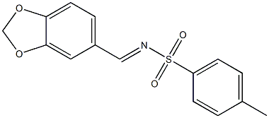 N-Piperonylidene-p-toluenesulfonamide Struktur