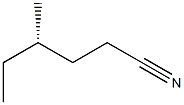 [S,(+)]-4-Methylhexanenitrile Struktur