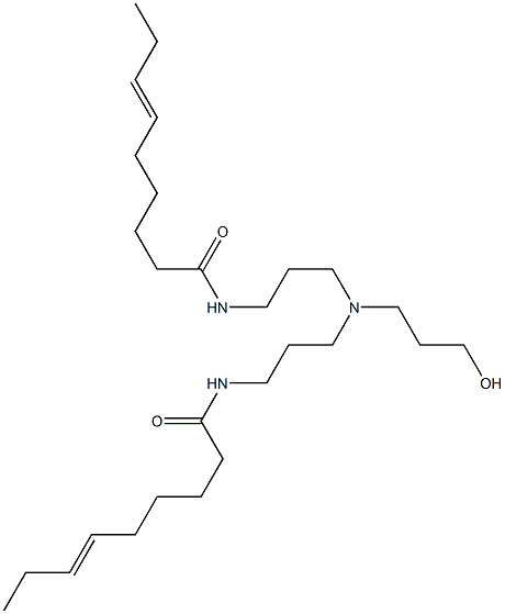 N,N'-[3-Hydroxypropyliminobis(3,1-propanediyl)]bis(6-nonenamide) Struktur