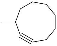 3-Methylcyclononyne Struktur