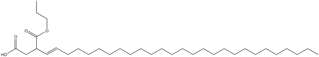 3-(1-Heptacosenyl)succinic acid 1-hydrogen 4-propyl ester Struktur