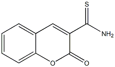 2-Oxo-2H-1-benzopyran-3-carbothioamide Struktur