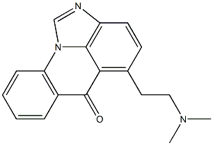 5-(2-Dimethylaminoethyl)-6H-2,10b-diazaaceanthrylen-6-one Struktur