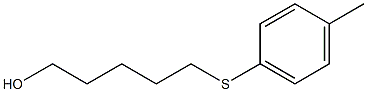 5-[(4-Methylphenyl)thio]-1-pentanol Struktur