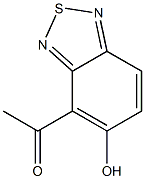 4-Acetyl-2,1,3-benzothiadiazol-5-ol Struktur