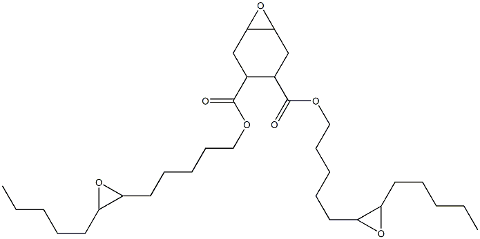 7-Oxabicyclo[4.1.0]heptane-3,4-dicarboxylic acid bis(6,7-epoxydodecan-1-yl) ester Struktur