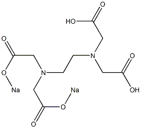 N-[2-[Bis(sodiooxycarbonylmethyl)amino]ethyl]iminobis(acetic acid) Struktur