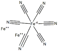 Iron(II) hexacyanoferrate(II) Struktur