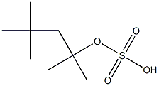 Sulfuric acid hydrogen 1,1,3,3-tetramethylbutyl ester Struktur