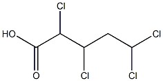 2,3,5,5-Tetrachlorovaleric acid Struktur