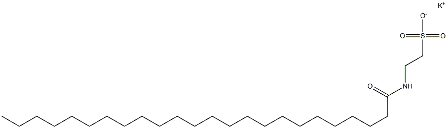 N-(1-Oxotetracosyl)taurine potassium salt Struktur