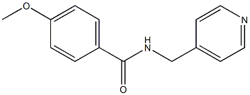 N-(4-Pyridinylmethyl)-4-methoxybenzamide Struktur