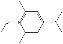 4-(Dimethylamino)-2,6-dimethyl-1-methoxypyridinium Struktur