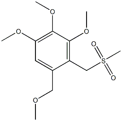 3,4,5-Trimethoxy-1-methoxymethyl-2-methylsulfonylmethylbenzene Struktur