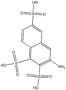 3-Amino-1,2,6-naphthalenetrisulfonic acid Struktur