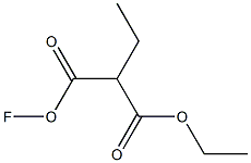 Hypofluorous acid 2-ethoxycarbonylbutyryl ester Struktur