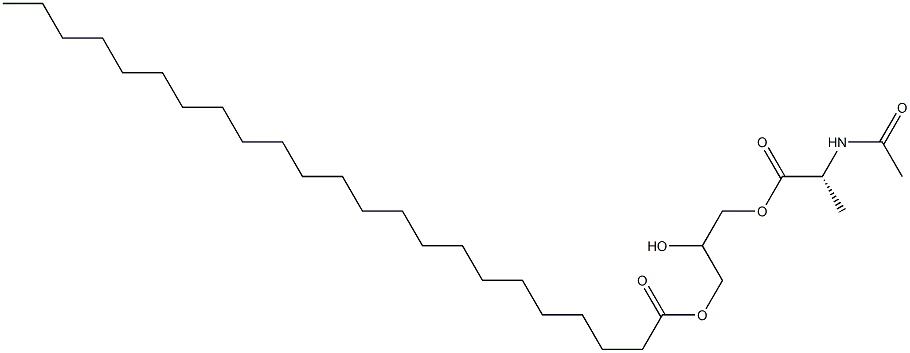 1-[(N-Acetyl-D-alanyl)oxy]-2,3-propanediol 3-tricosanoate Struktur