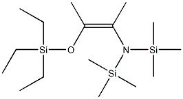 (Z)-2-[Bis(trimethylsilyl)amino]-3-[triethylsilyloxy]-2-butene Struktur