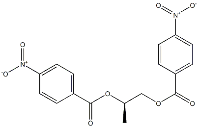 [R,(-)]-1,2-Propanediol bis(p-nitrobenzoate) Struktur