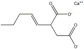 2-(1-Pentenyl)succinic acid calcium salt Struktur