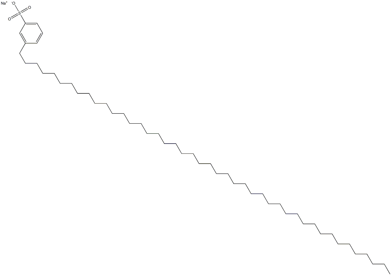 3-(Tetratetracontan-1-yl)benzenesulfonic acid sodium salt Struktur