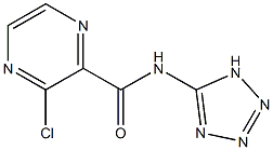 3-Chloro-N-(1H-tetrazol-5-yl)pyrazine-2-carboxamide Struktur