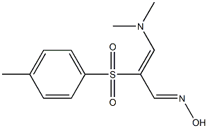 3-(Dimethylamino)-2-(p-tolylsulfonyl)propenal oxime Struktur