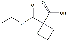 Cyclobutane-1,1-dicarboxylic acid 1-ethyl ester Struktur