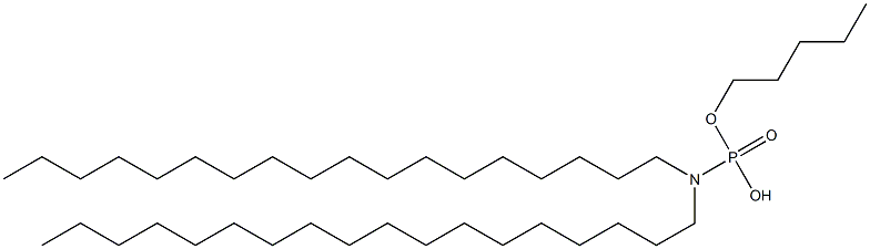 N,N-Dioctadecylamidophosphoric acid hydrogen pentyl ester Struktur